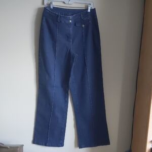 Diane Gilman Dark Blue Denim Pants